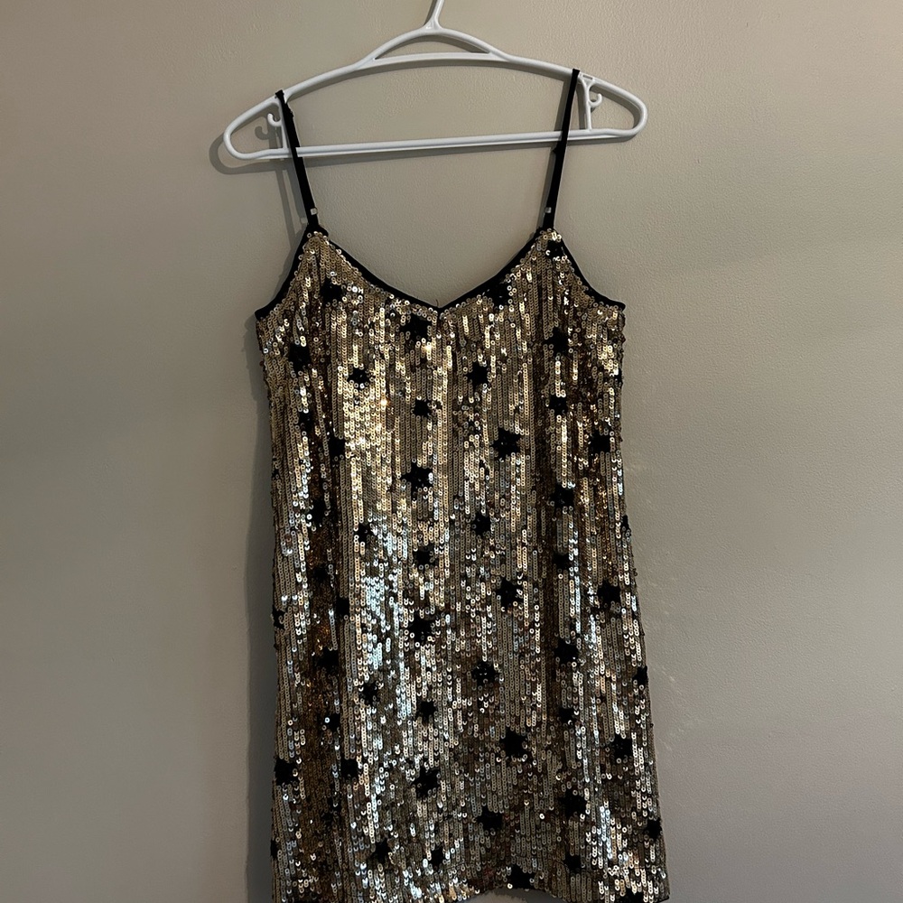 Lulu's Stars Sequin Mini Dress